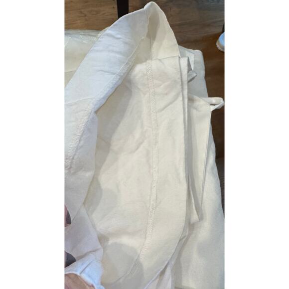 Guess Women's 10 Kora White Linen blend backless jumpsuit Classic Formal Party - Picture 10 of 14